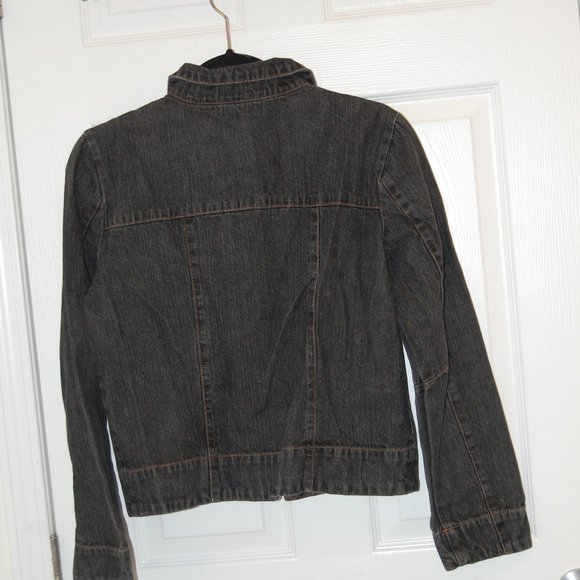 Faded Glory 1972 Women's Dark Blue Denim Zipper Front Jacket Size Large - Picture 9 of 16